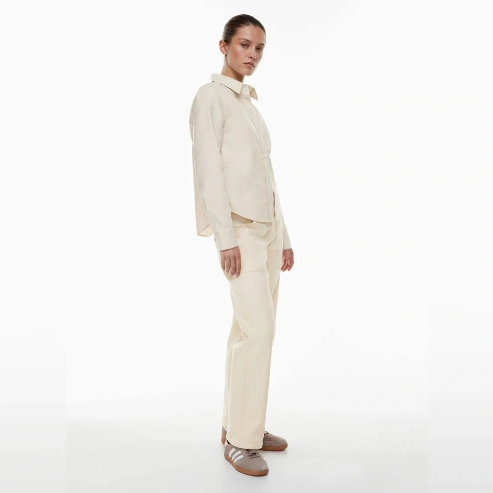 Wilfred Free Aritzia Utility Pants – Cream / Off-White (Size 2) - Picture 2 of 6